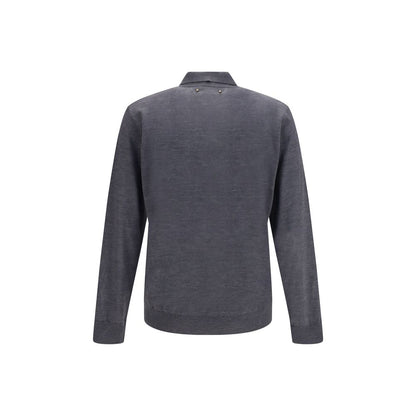 Gray Wool Oves Aries Dress Shirt