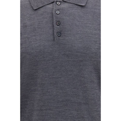 Gray Wool Oves Aries Dress Shirt