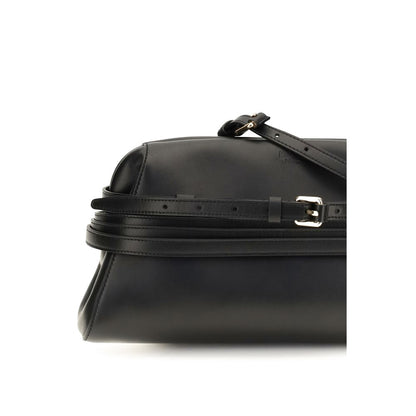 Black Goatskin Shoulder Bag