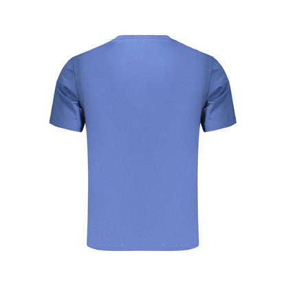 Blue Cotton Men's T-Shirt
