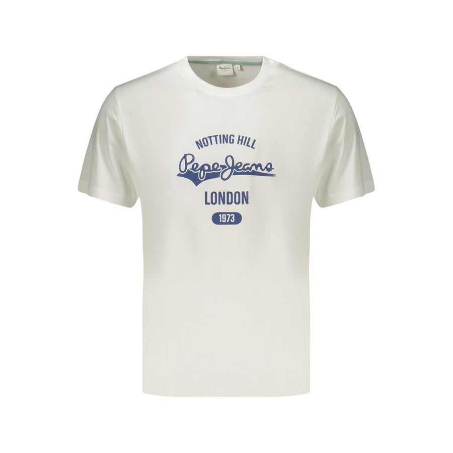 White Cotton Men's T-Shirt