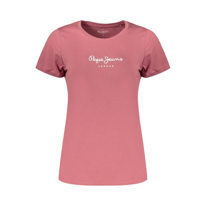 Pink Cotton Women's T-Shirt