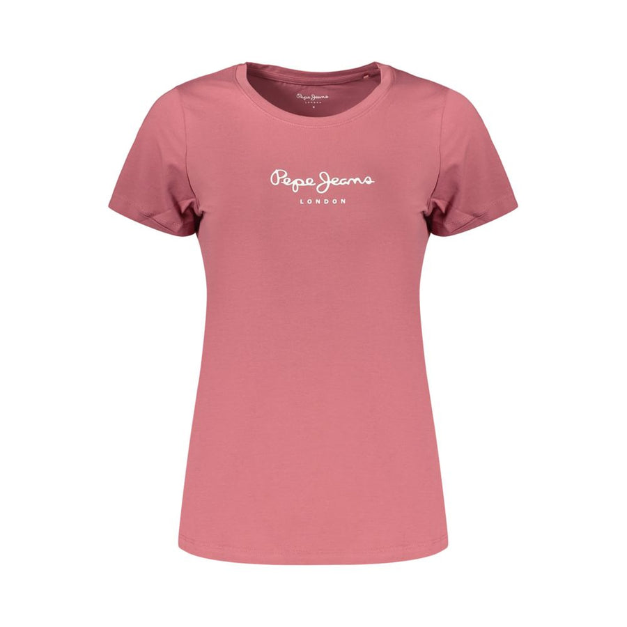 Pink Cotton Women's T-Shirt