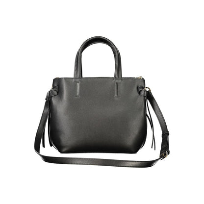 Black Polyurethane Women's Bag