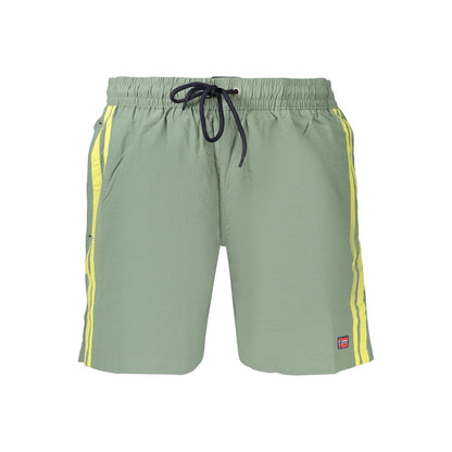 Green Poliammide Men's Swimwear