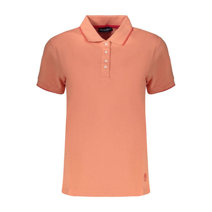 Pink Cotton Womens Polo