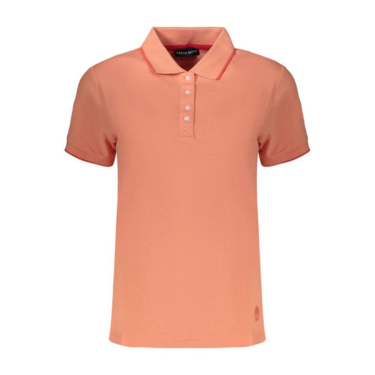 Pink Cotton Womens Polo