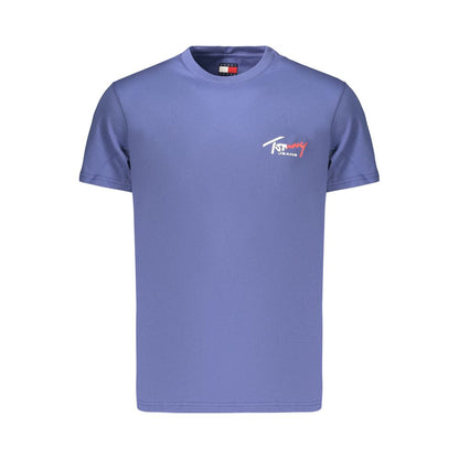 Blue Cotton Men's T-Shirt