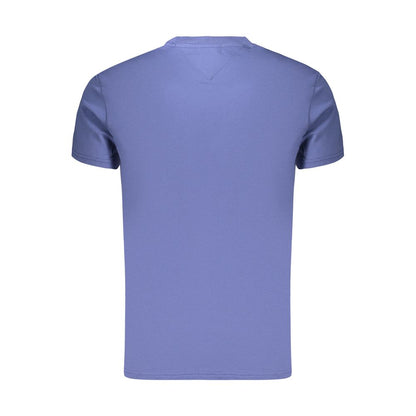 Blue Cotton Men's T-Shirt
