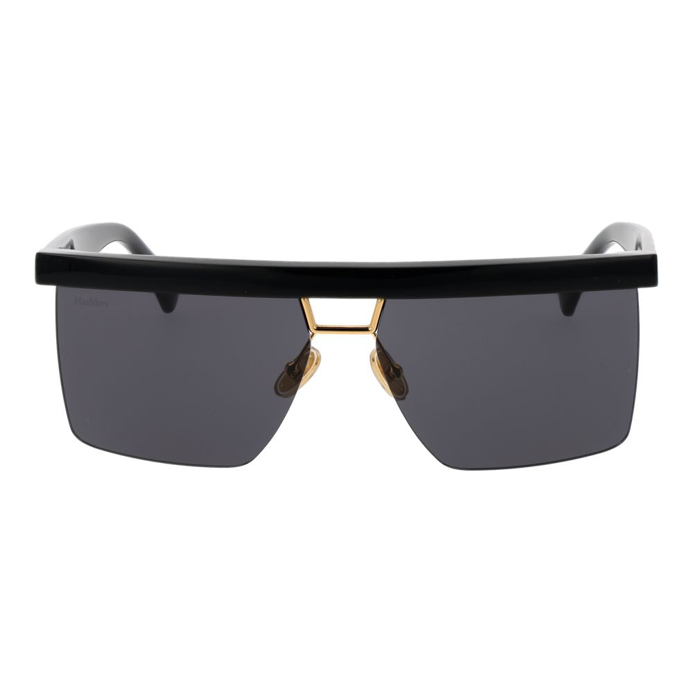Black Stainless Steel Sunglasses