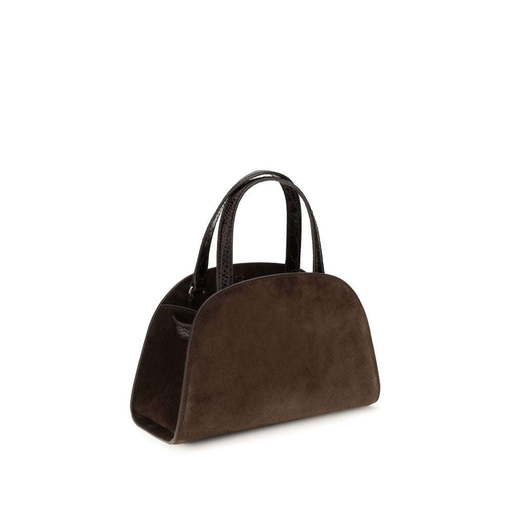 Brown Suede Leather Shoulder Bag