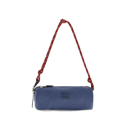 Blue Cotton Shoulder Bag