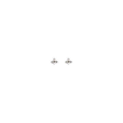 Silver Metal Earrings
