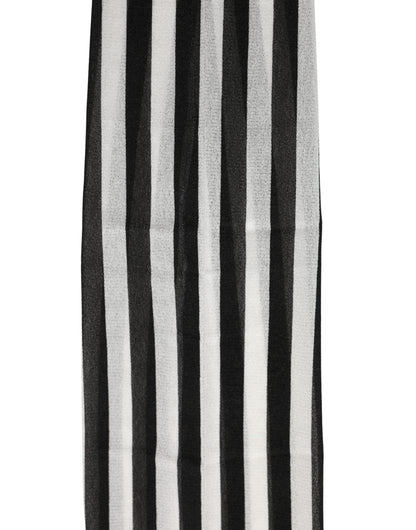 Black White Stripes Tights Stocking Pantyhose Socks