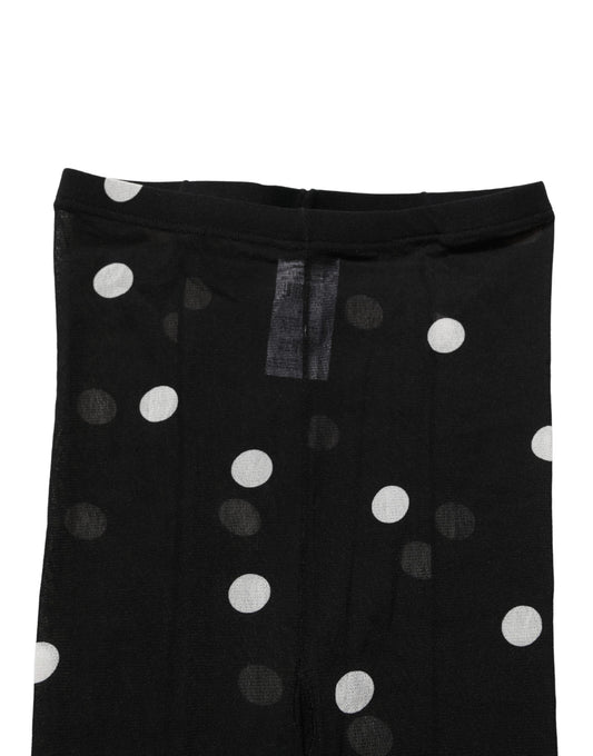Black Polka Dot Tights Stockings Pantyhose Socks