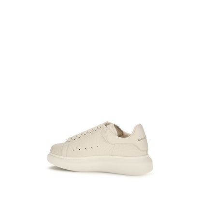 White Calf Leather Bos Taurus Chunky Sneakers