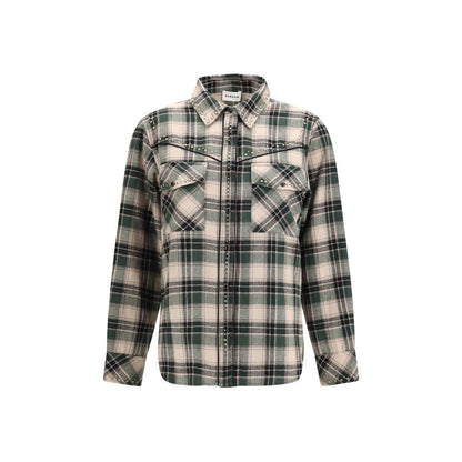 Bicolor Cotton Pattern Shirt