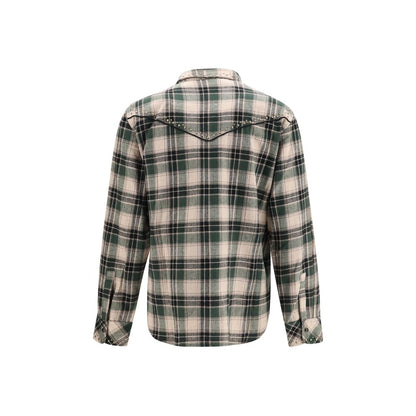 Bicolor Cotton Pattern Shirt