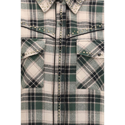 Bicolor Cotton Pattern Shirt