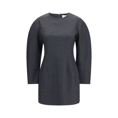 Gray Wool Oves Aries Casual Dress