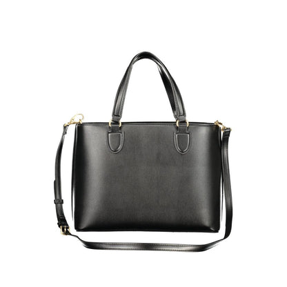 Black Polyurethane Women's Bag