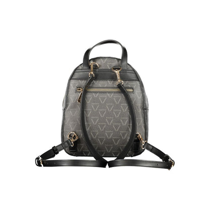 Black Polyurethane Women's Backpack