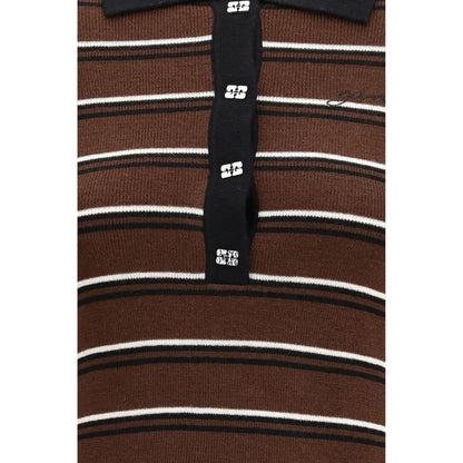Brown Wool Oves Aries Polo Shirt