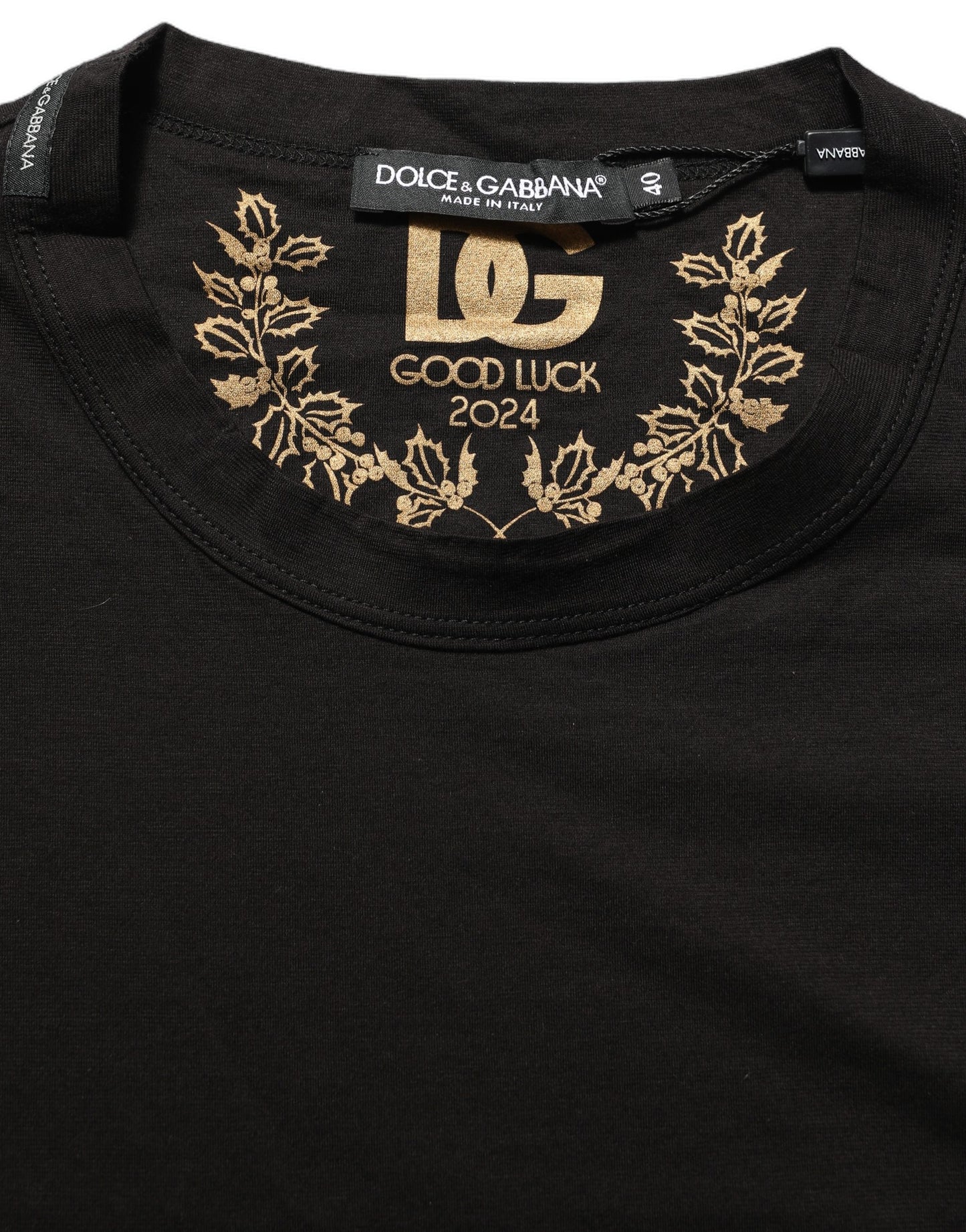 Black Cotton Crew Neck Short Sleeves T-shirt