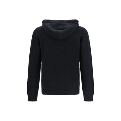 Black Wool Oves Aries Hoodie