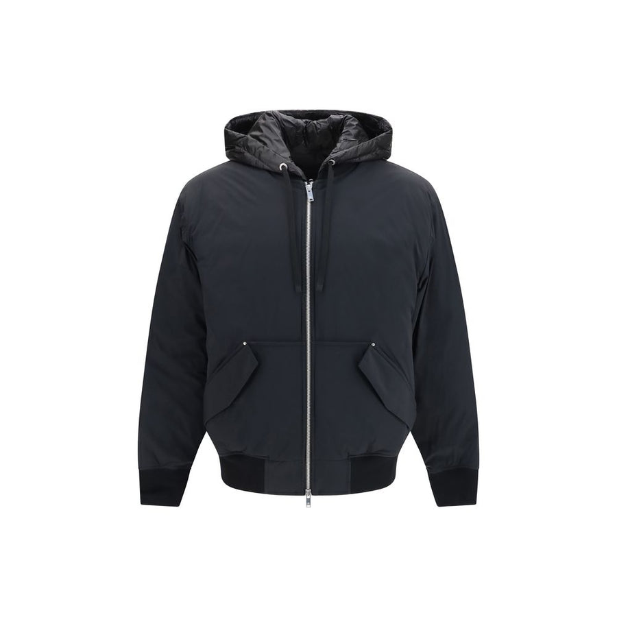 Black Nylon Full-Length Jacket