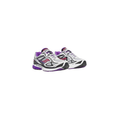 White Synthetic Athletic Sneakers