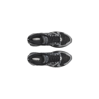Black Synthetic Athletic Sneakers