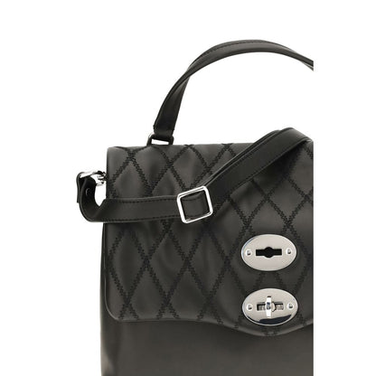 Black Calf Leather Bos Taurus Shoulder Bag