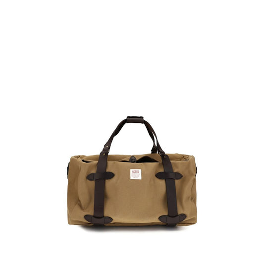 Beige Cotton Shoulder Bag
