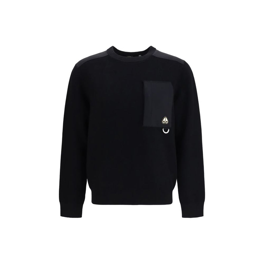 Black Nylon Sweatshirt