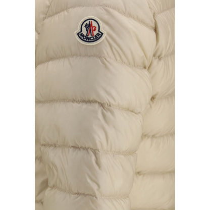 Beige Polyamide Full-Length Jacket