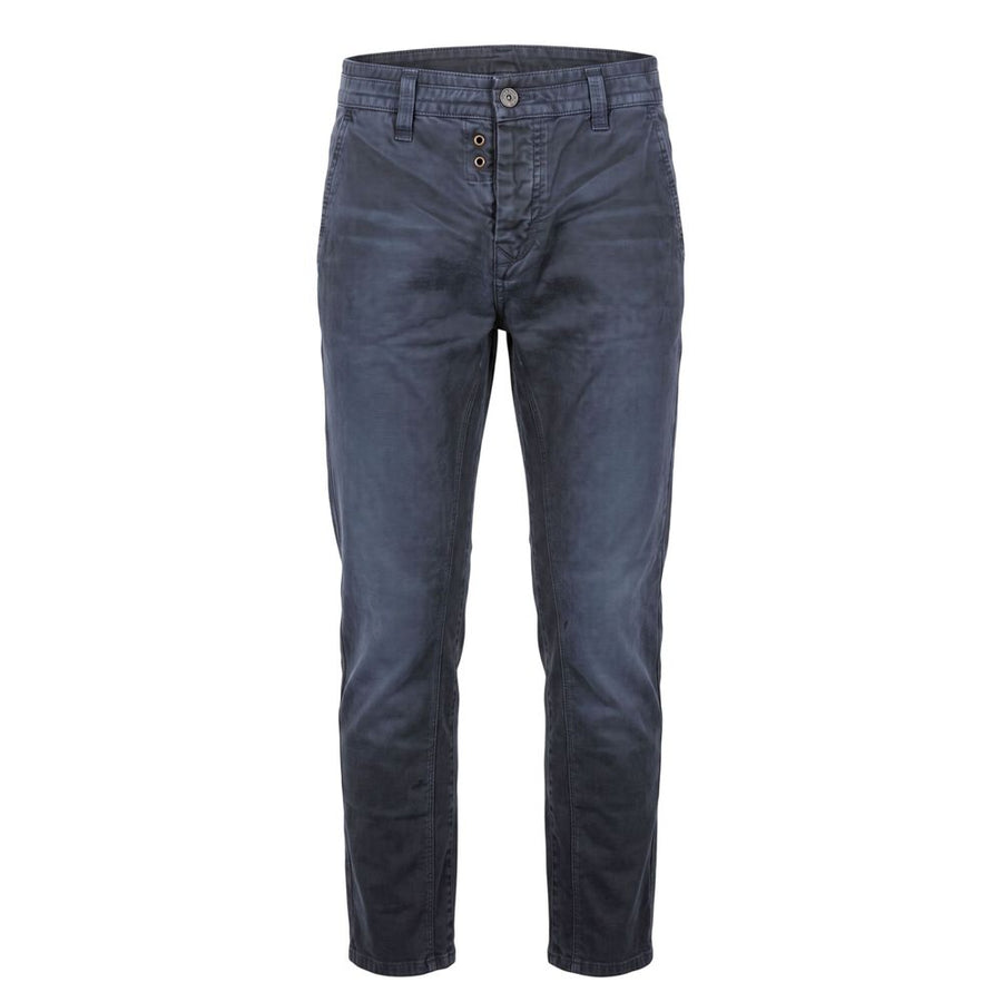 Blue Cotton Men Pant