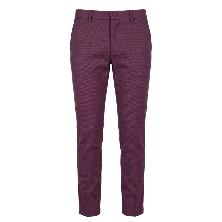Red Cotton Men Pants