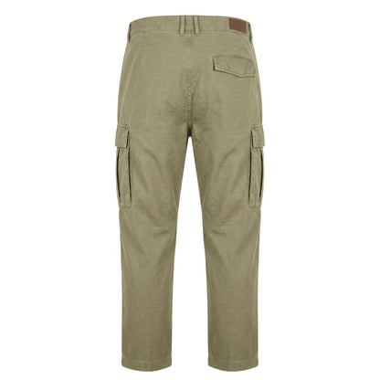Green Cotton Men Pants