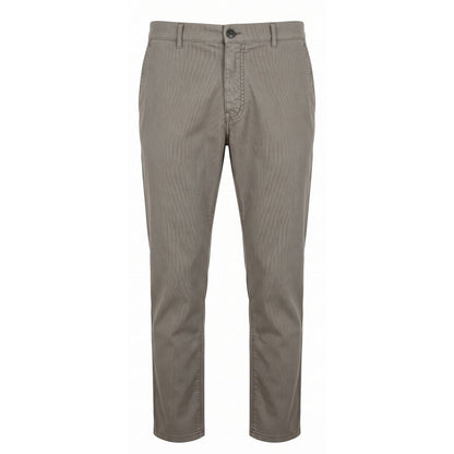 Grey Cotton Men Trouser
