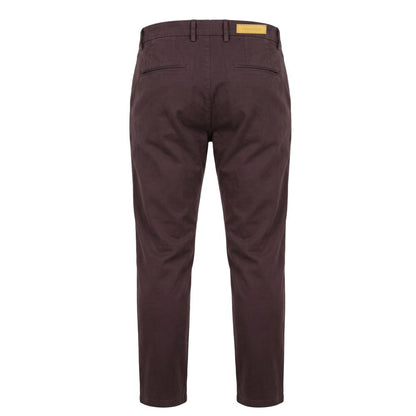 Brown Cotton Men's Pants