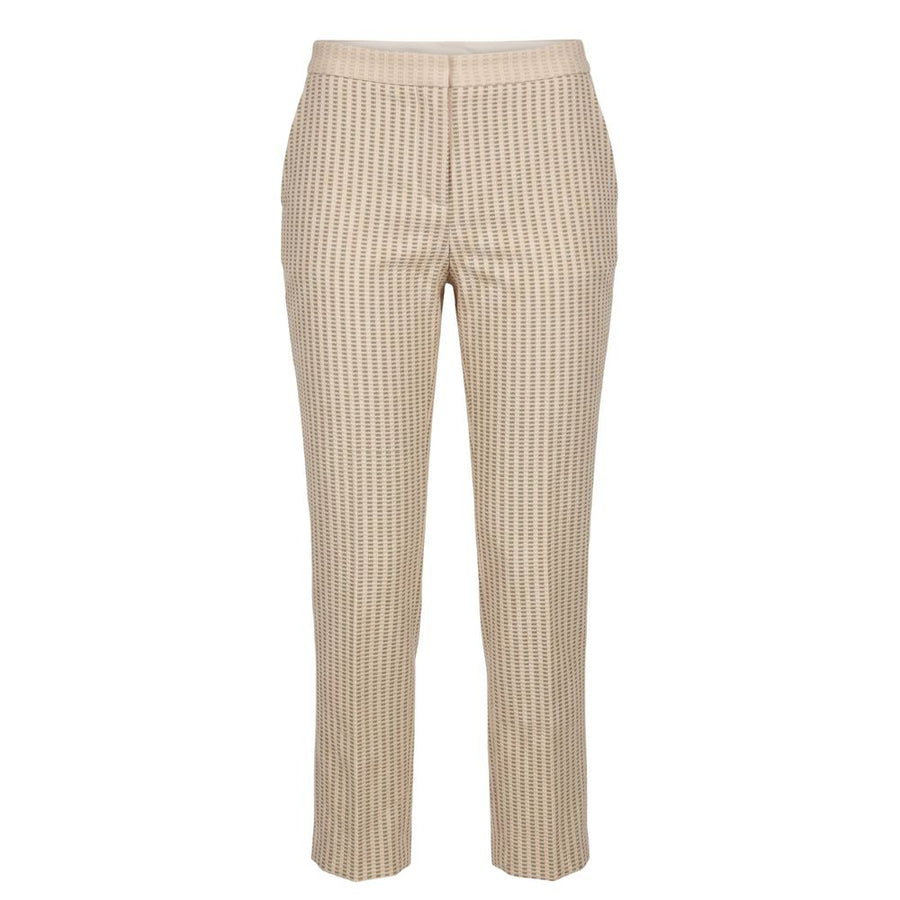 Beige Viscose Women Pants