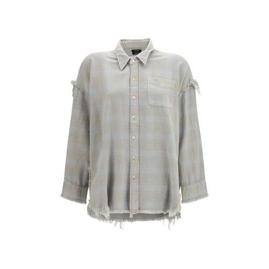 Blue Cotton Pattern Shirt