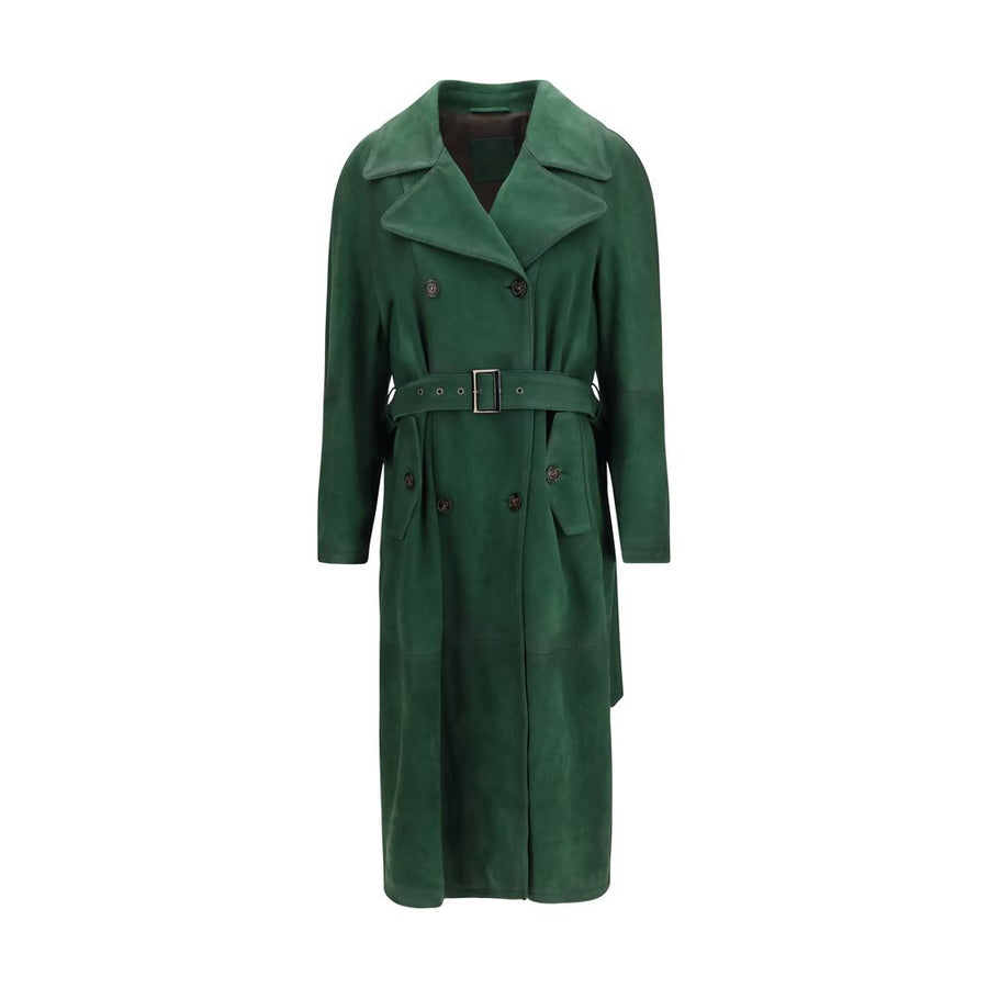 Bicolor Leather Coat