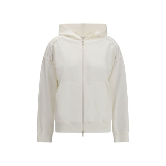 White Cotton Sweatshirt
