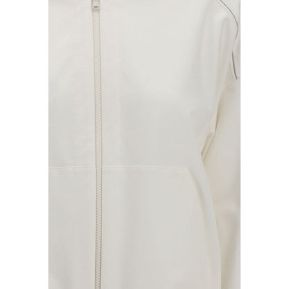 White Cotton Sweatshirt