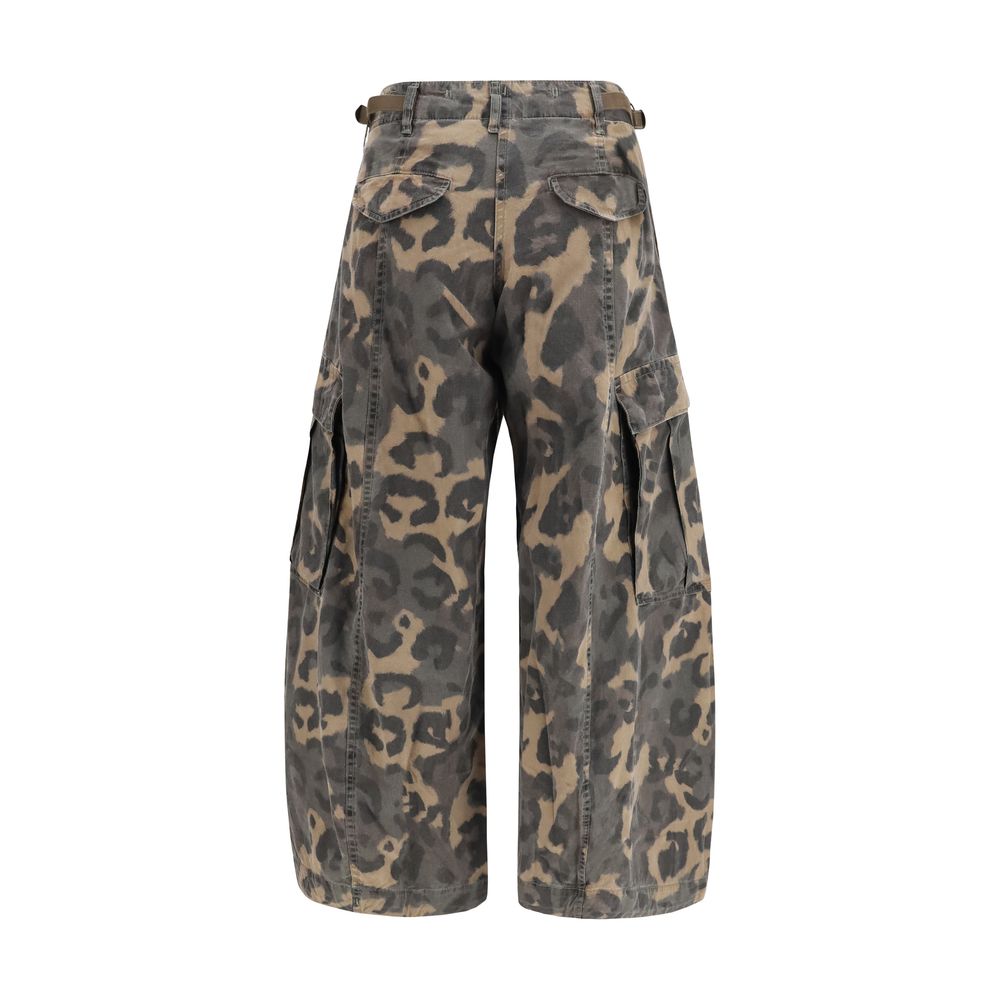 Multicolor Cotton Cargo Shorts