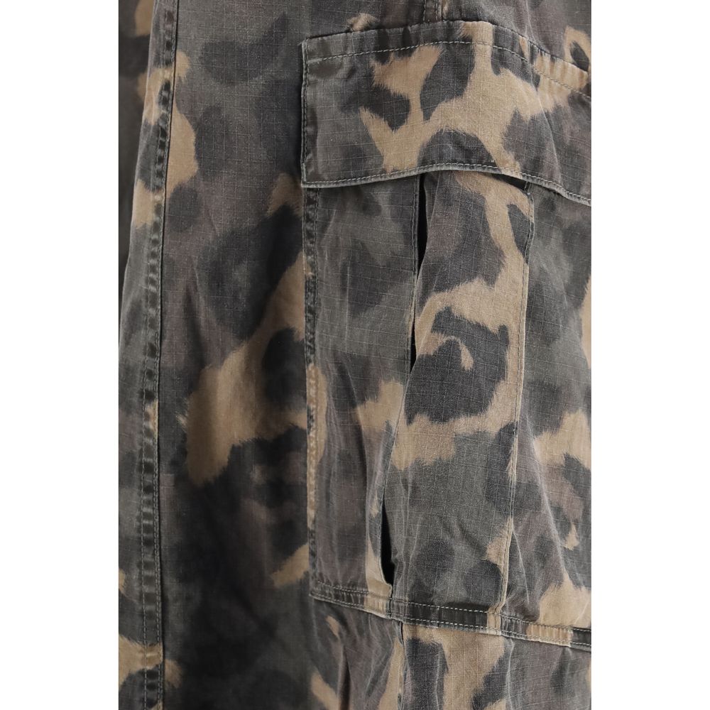 Multicolor Cotton Cargo Shorts