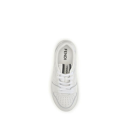 White Calf Leather Bos Taurus Athletic Sneakers