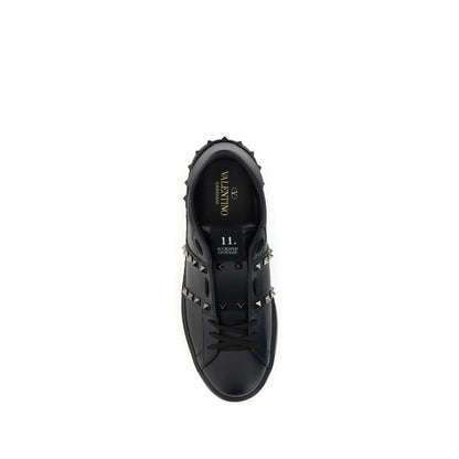 Black Calf Leather Bos Taurus Sneakers